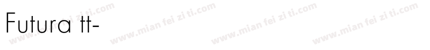 Futura tt字体转换